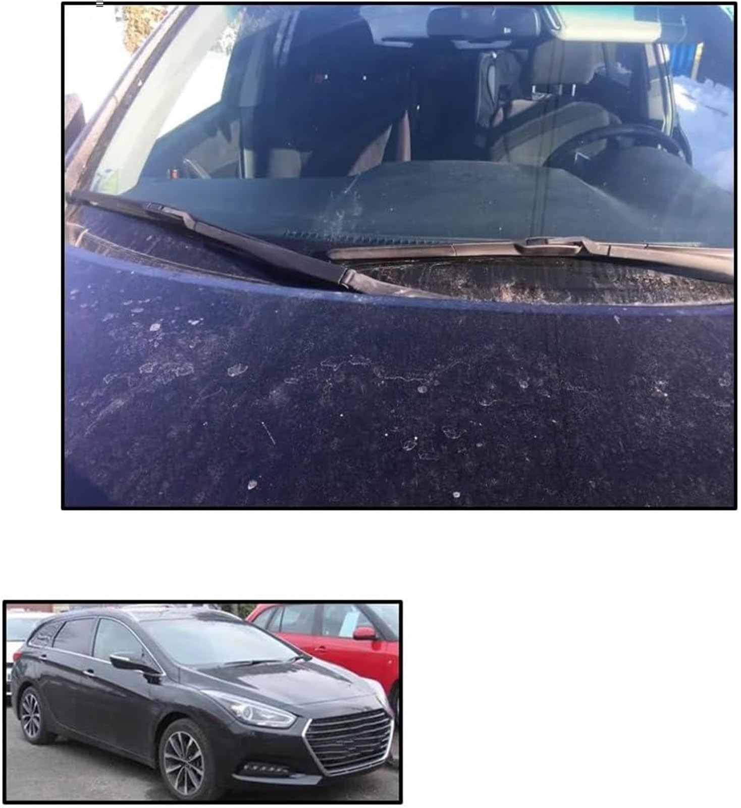 spazzole tergicristallo universali per auto Set spazzole tergicristallo anteriori e posteriori per Hyundai I40 Station per Wagon. Spazzole per parabrezza finestrini