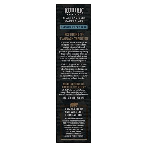 Vista 46 de Kodiak Cakes Protein Pancake Power Cakes, mezcla para hornear flapjack y waffle, chocolate negro, 18 onzas (paquete de 6)