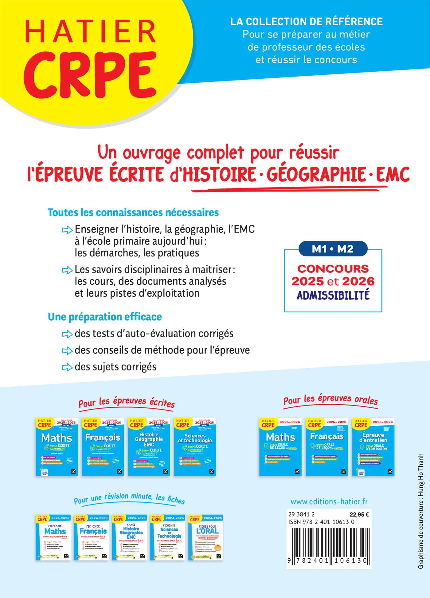 Histoire-Géographie-EMC- CRPE 2026-2027 - Epreuve écrite d'admissibilité - L3 et M2