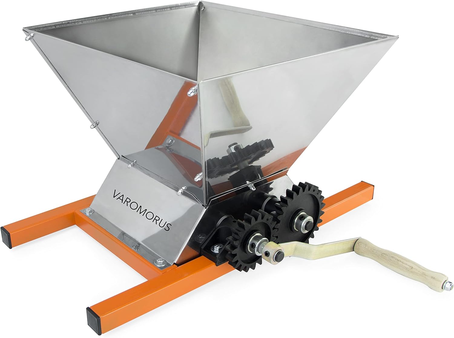 Varomorus Manual Soft Fruits Vegetables Berries Grape Crusher Grinder 7 Gallons (Stainless Steel)