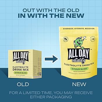 Amazon.com: ALL DAY Vitality Pickleball Electrolyte Powder Packets