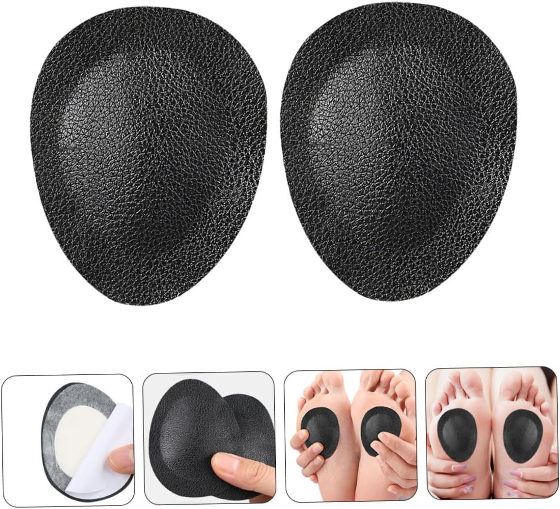 Pu Leather Forefoot Ball of Foot Cushions Self-Adhesive Heel Cushion Inserts Comfortable Impact-Absorbing Pads for Women’s Shoe Comfort and Foot Protection