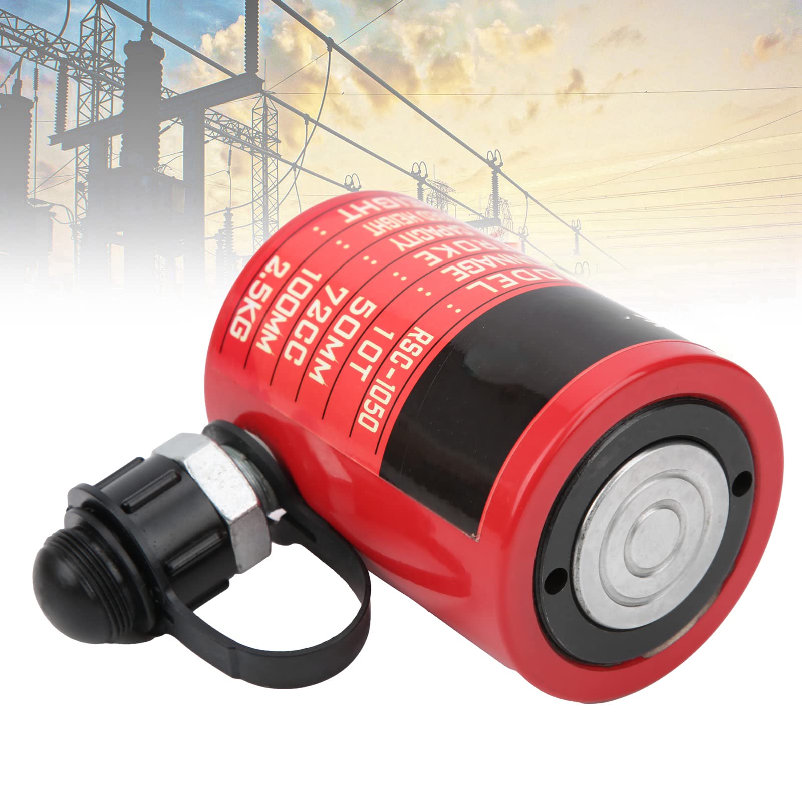 Siłownik hydrauliczny Siłownik hydrauliczny Oddzielny siłownik hydrauliczny RSC1050 Mini cylinder podnoszący Jednoportowy Tłok z wydrążonym otworem o udźwigu 10 ton