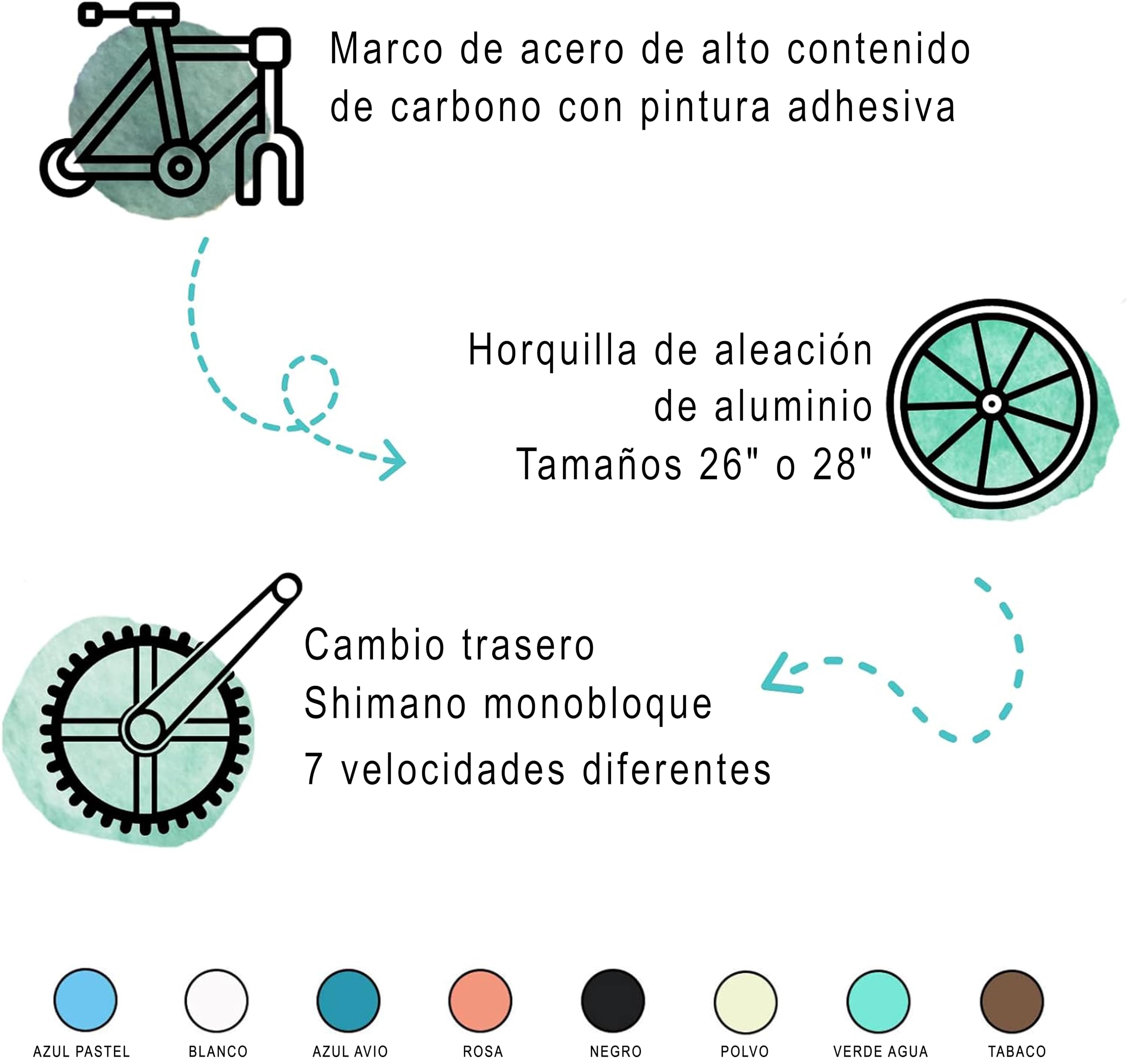 Bicicletas Bicicletas de Ciudad Hombre y Mujer