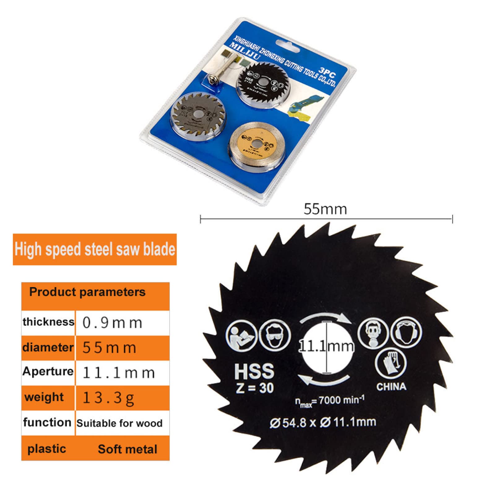 Schaafkop 12 met HSS messen €75,- Hubens Machinehandel