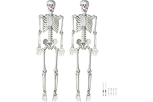 5.4 Ft Halloween Skeleton Bone LED Eye Kit x2