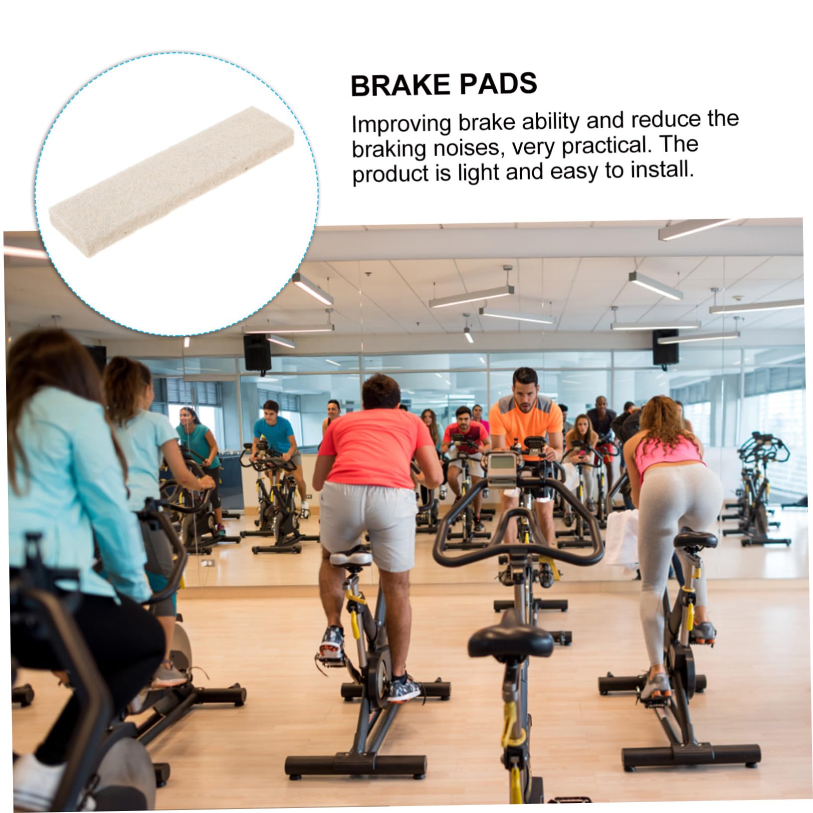 Mipcase 10 Sztuk Filcowe Klocki Hamulcowe Rower Treningowy Hamulce Siłownia Rower Klocek Hamulcowy Fitness Klocek Hamulcowy Rower Klocki Hamulcowe Rower Fitness Blok Hamulcowy Rower