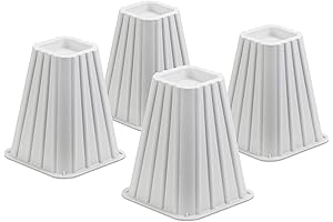 Honey-Can-Do Adjustable Mattress Risers, 4-Pack, White