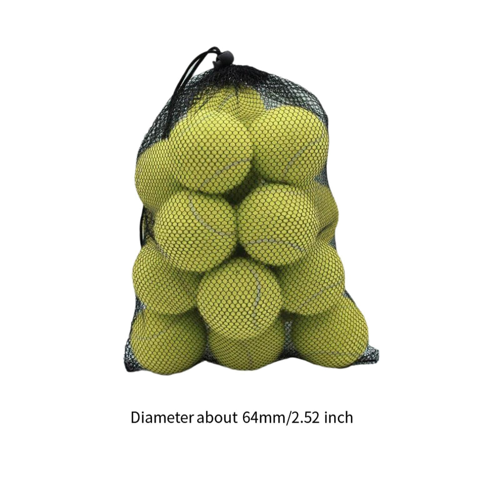 20 Stück Tennisbälle Sportbälle Übungsbälle Trainingsbälle aus Elastischem Gummi Und Filz für Kinder Erwachsene Hunde Übung Spielaktivitäten