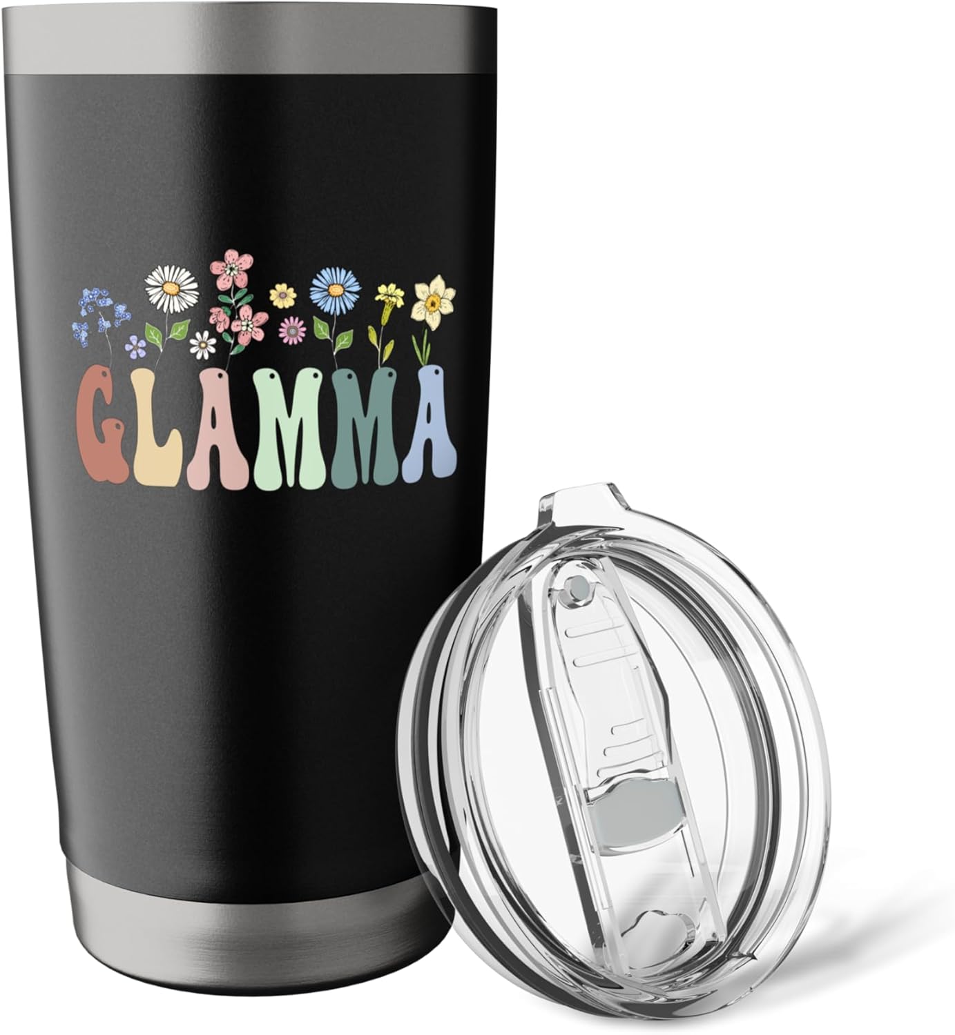 Glamma Gifts Women Wildflower Floral Design Glamma Stainless Steel Insulated Tumbler - Image 5