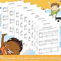 Vista 3 de QMG Piano Lessons Book 2: A Complete guide for Kids and Beginners; Color Coded Staff Notes; Designed and Printed in USA