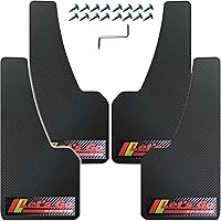 Vista 103 de Universal Mud Flaps Fits Most SUVs/MPVs, Not Full-Size SUVs- Standard Size 4-Piece Soft Glue Fenders Splash Guards Set, Heavy Duty Flexible