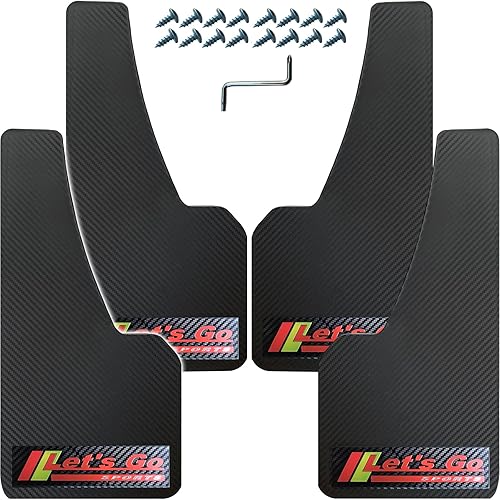 Miniatura 103 de Universal Mud Flaps Fits Most SUVs/MPVs, Not Full-Size SUVs- Standard Size 4-Piece Soft Glue Fenders Splash Guards Set, Heavy Duty Flexible