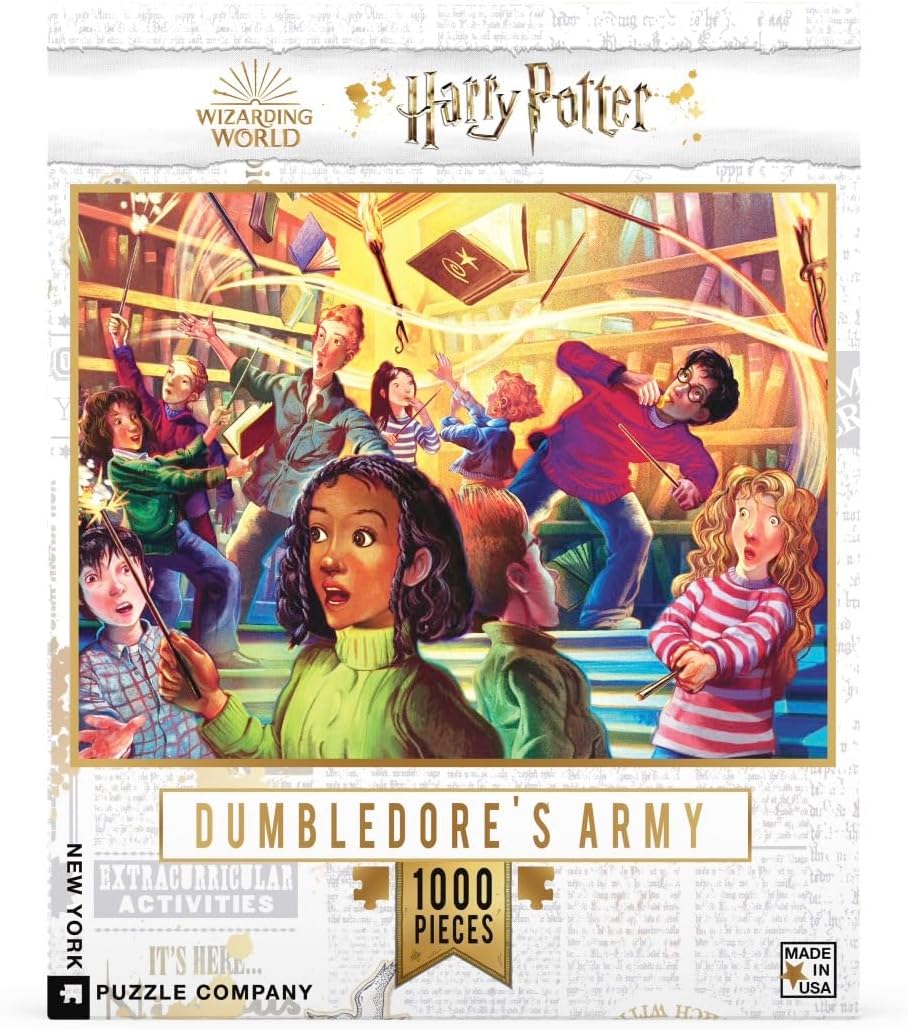 New York Puzzle Company - Harry Potter Dumbledore's Army - 1000 Piece Jigsaw Puzzle for Family Game Nights by Mary GrandPré