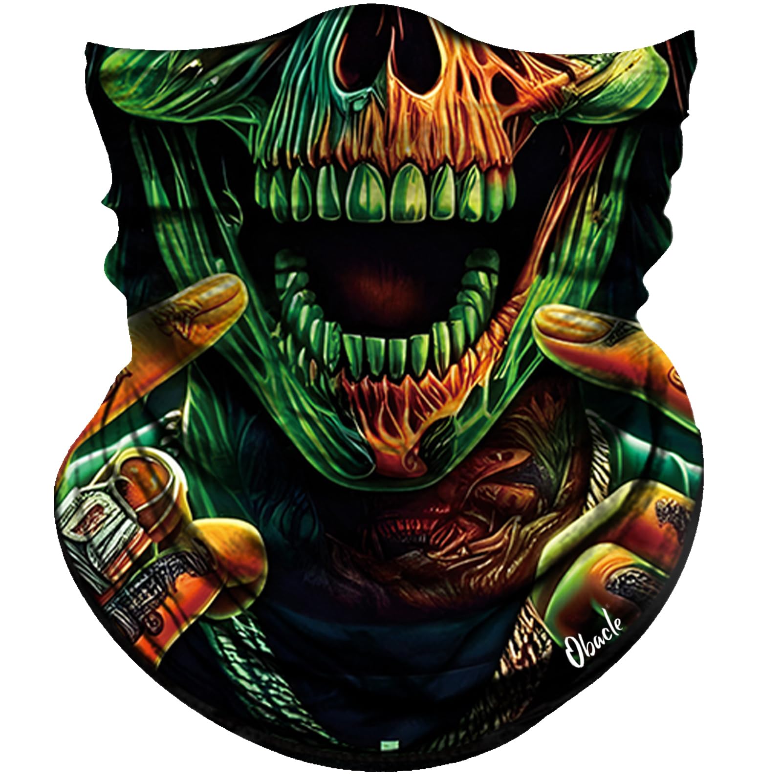 Obacle Skull Face Mask for Dust Wind Sun Protection Men Women Motorcycle Riding