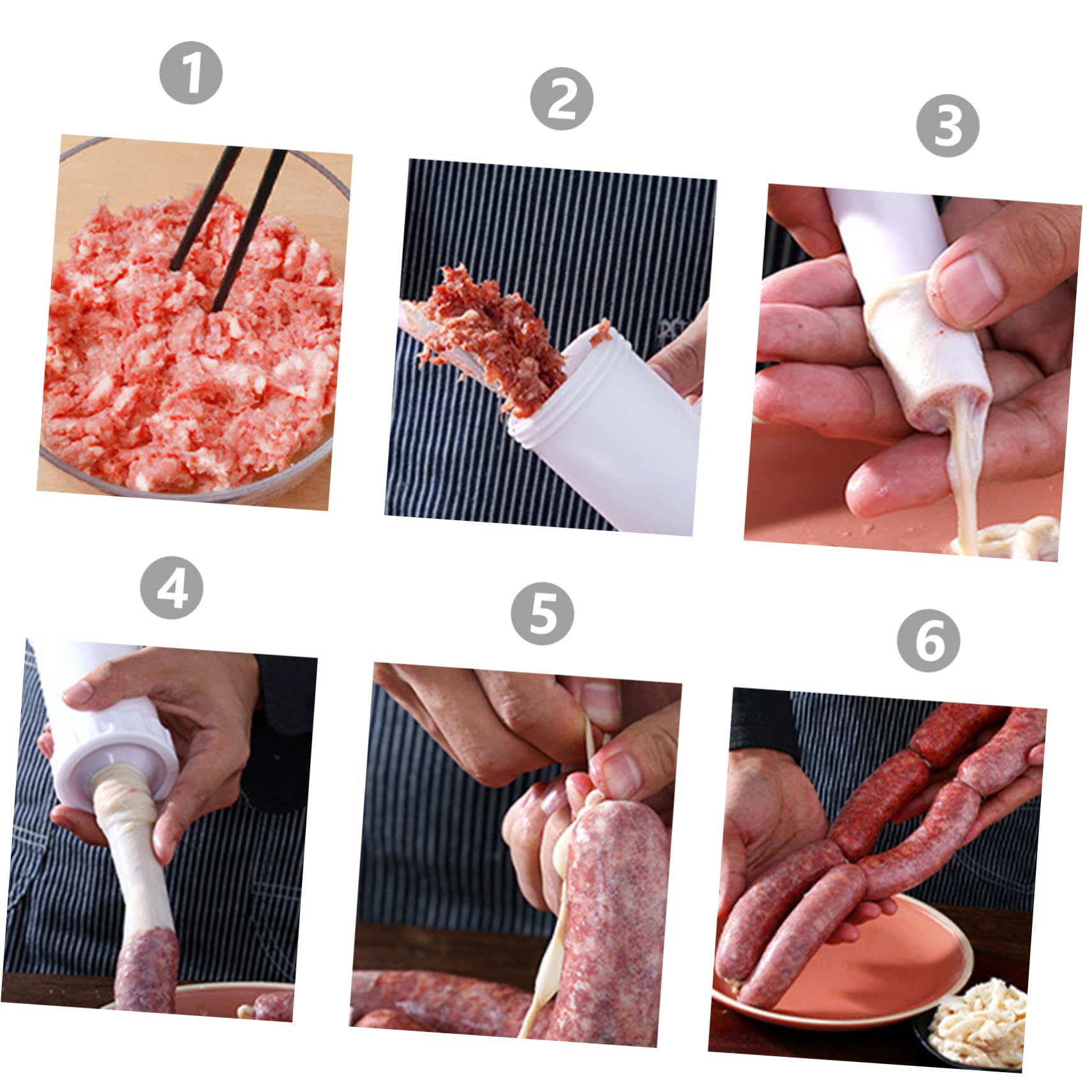 MAGICLULU 4 Stück Wursthülle Haut Hülle Für Die Wurstherstellung Hausgemachte Wursthüllen Geflügelschinkennetz Wursthülle Herstellen Wurstzubehör Fleischhülle Hund Hotdog Plastik Transparent