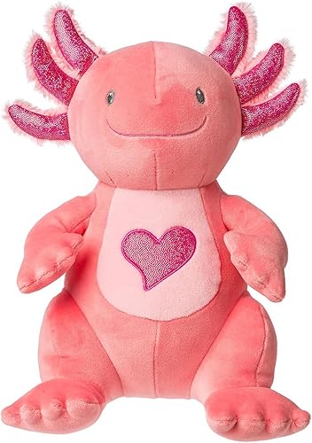 Mary Meyer Peluche Smootheez - Almohada suave de juguete, 10 pulgadas, ajolote jazzi rosa