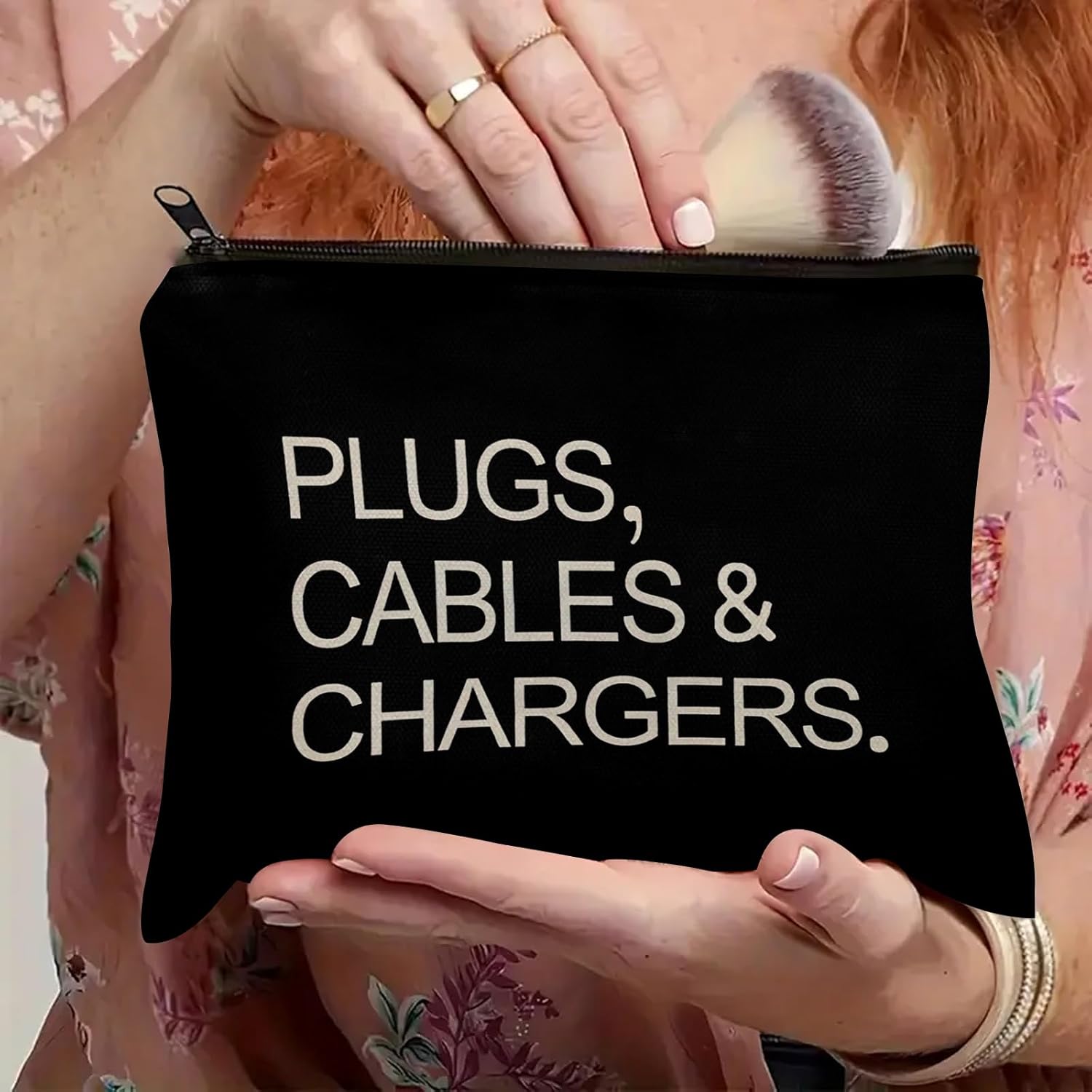 Makeup Bag for Women Travel - Zipper Cosmetic Storage Bag with Vibrant Designs, Soft Fabric & Multi-Use Functionality (Perfect Gift for Birthdays, Graduation, Christmas) (Style I) - Image 2