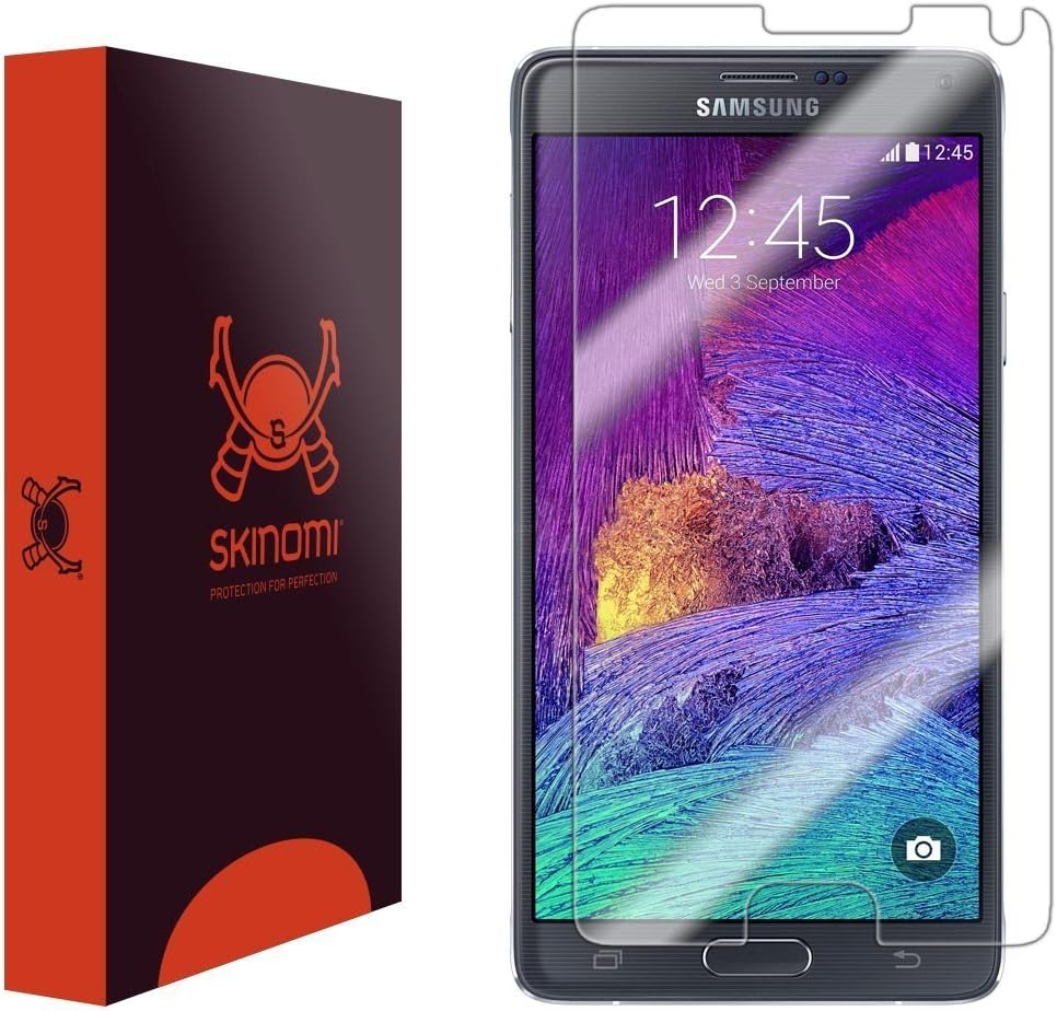 Skinomi Screen Protector Compatible with Samsung Galaxy Note 4 Clear TechSkin TPU Anti-Bubble HD Film