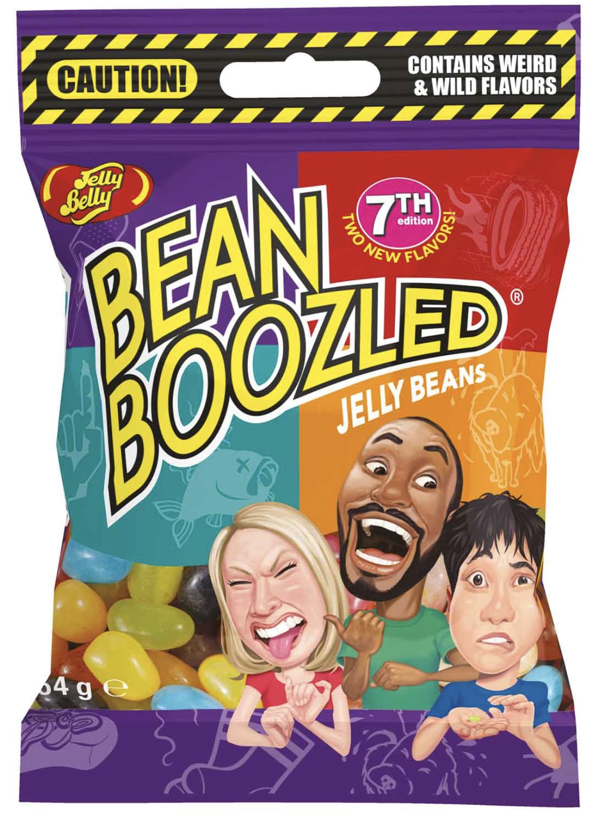 Bean Boozled 'Edition 6' Refill - Bonbons Délicieuses Friandises Surprises aux Saveurs Intenses, Idéales pour les Amateurs de Gourmandises, Parfaite pour les Fêtes - Compatible avec jelly belly - 54g