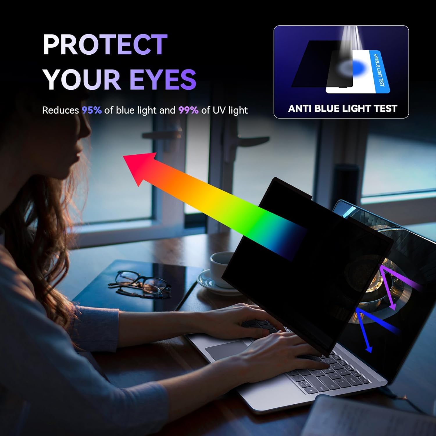 Laptop Privacy Screen Surface Laptop 6/5/4/3/2/1-13.5 Inch, Removable Computer Screen Anti-Spy Anti Glare Filter Shield for Microsoft Surface laptop 13.5in