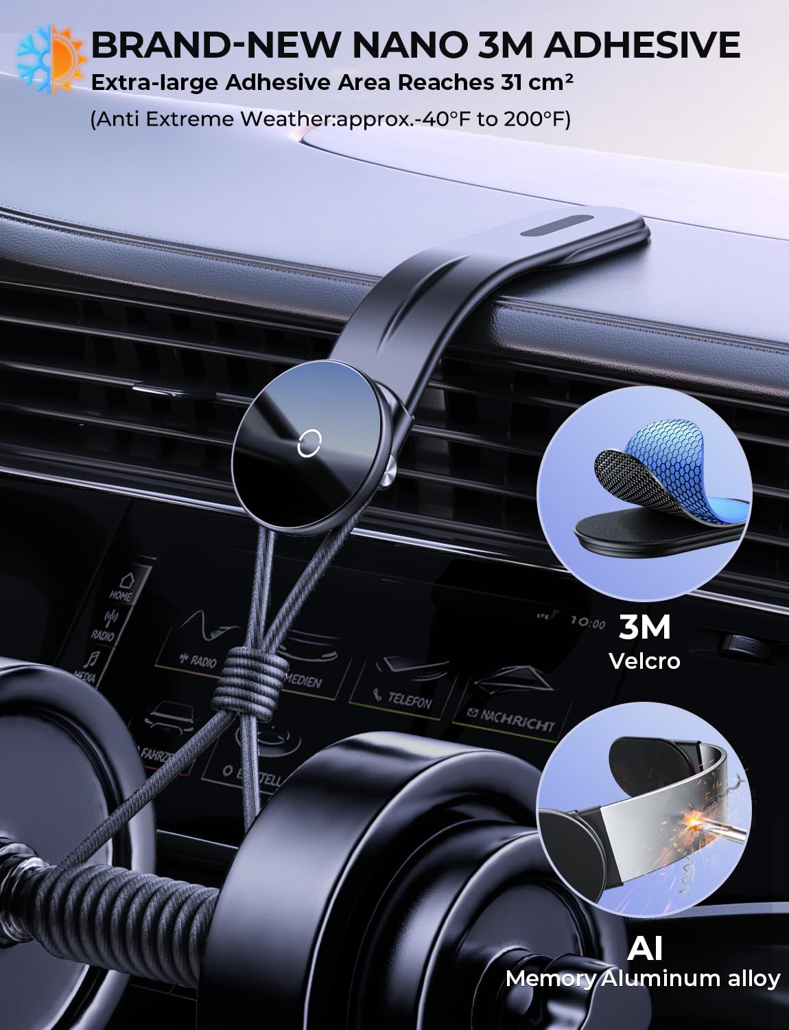 Handyhalterung Auto mit Ladefunktion