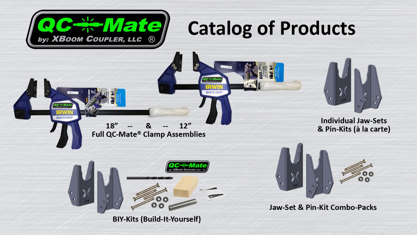 Amazon.com: QC-Mate by XBoom Coupler (3/4” Uni-Jaw Set, 18” QC
