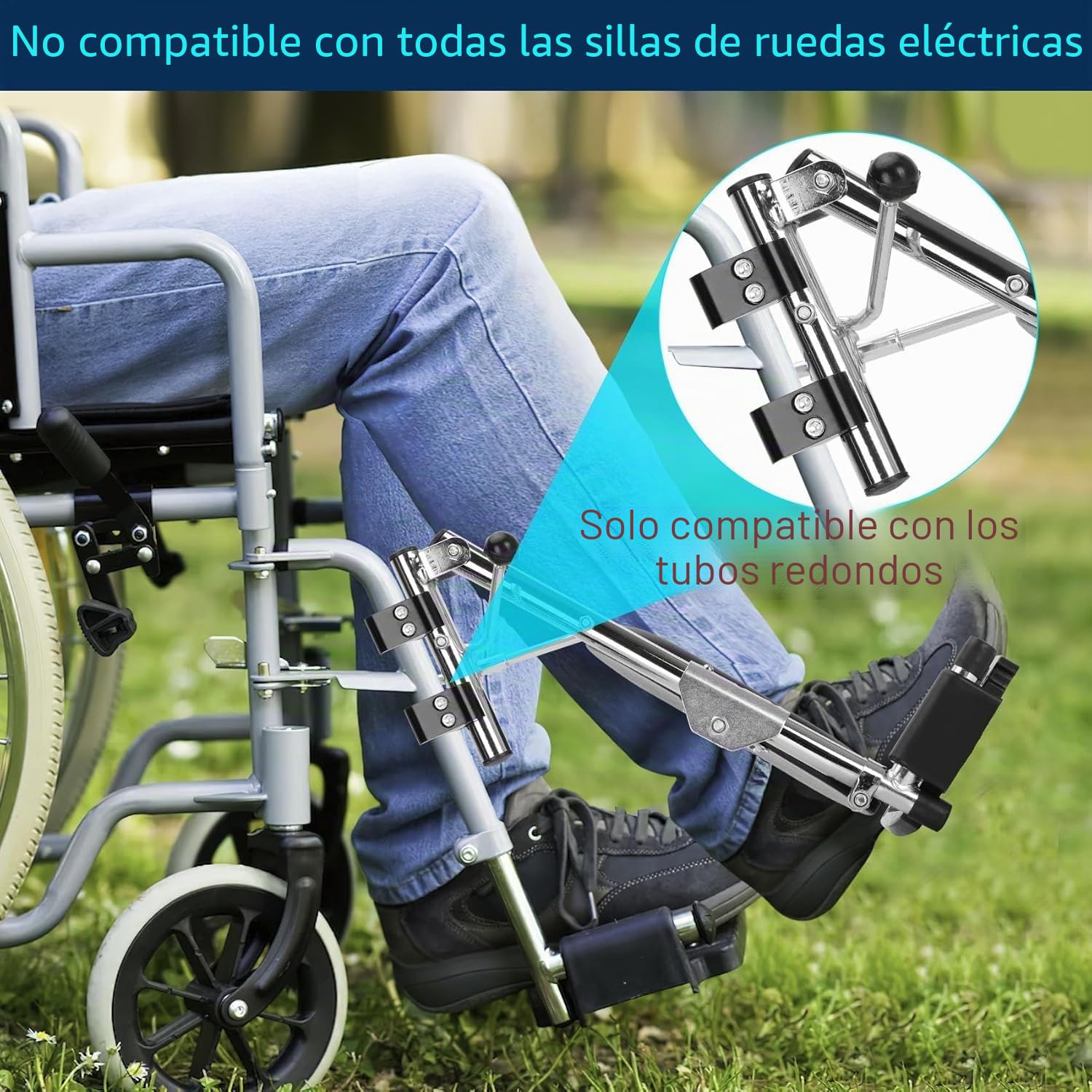 Par de 2 Unidades Reposapiés Elevables para Sillas de Ruedas|Altura Ajustable 40-70cm| Soporta 100kg por Pedal|Ángulo Regulable 90°-180°Ideal para usuarios de sillas de ruedas y cuidadores