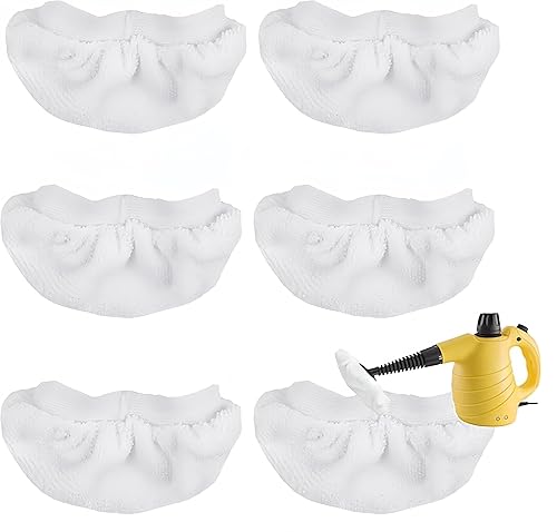 Sgizoku Paquete de 6 paños universales de microfibra para limpiador de vapor de mano, compatibles con Bissell Steam Shot, Comforday, PurSteam,