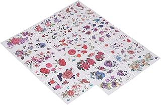 Tatuagens temporárias de longa duração, padrões de flores em 3D Tatuagens temporárias à prova de suor e cores brilhantes Tatuagem falsa à prova d'água para viagens para a festa