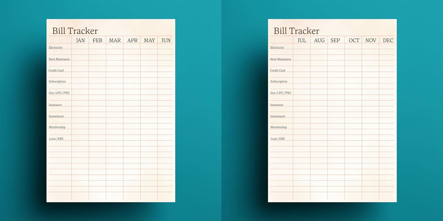 12 Months Undated A5 Journal Daily Planner For Bill Tracker, Monthly Goals, Weekly Meal, 30 Days Wellness & Habit Tracker, Goal Action, Annual Budget Planner (Updated 2026 New Year)