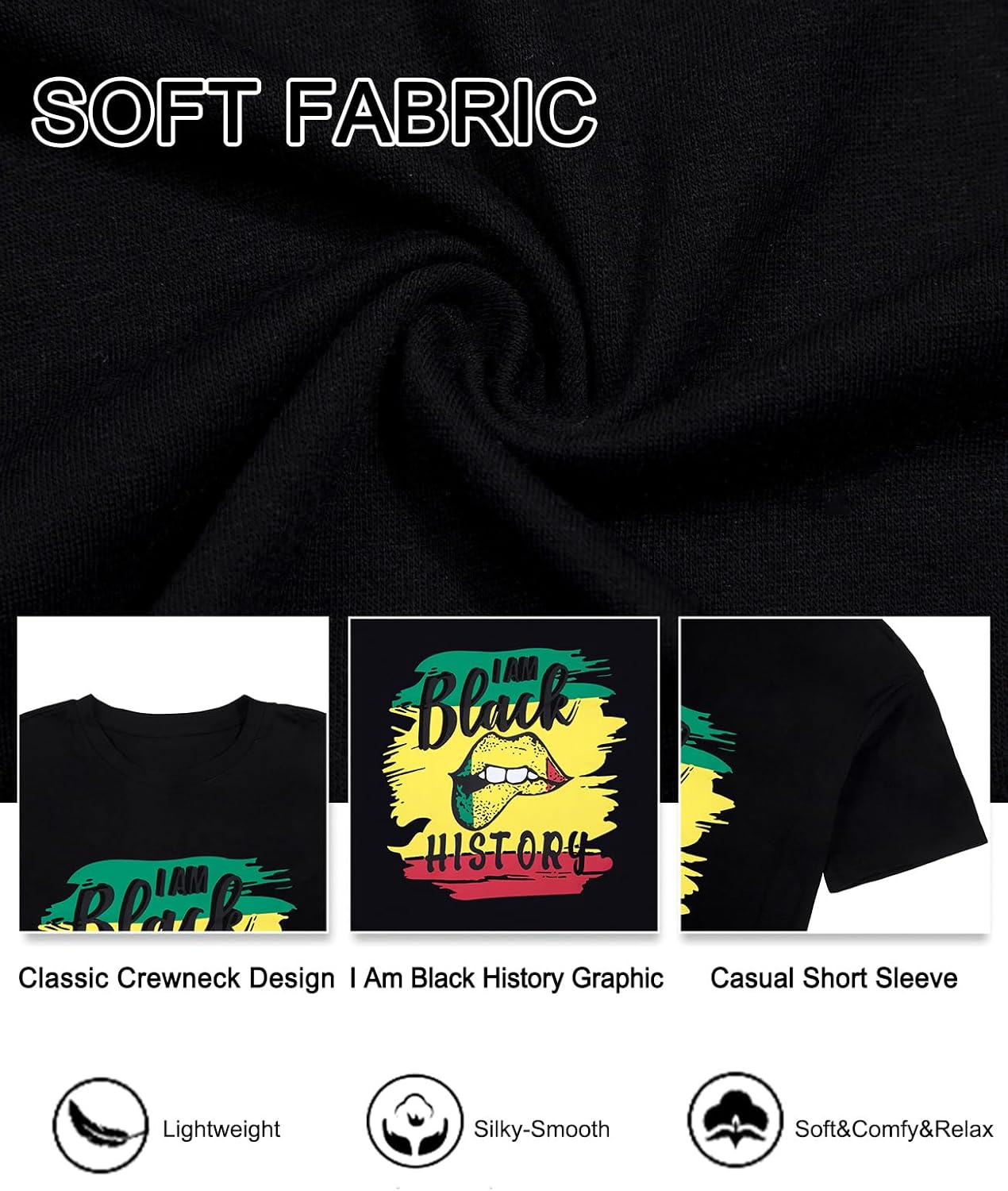 KIDDAD Black History Shirts for Women: Black History Month Shirt African American T Shirt MLK Shirt Black Graphic Tee - Image 6