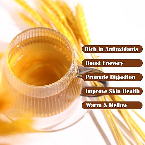 Miniatura 6 de FullChea Té de cebada, 0.14 oz x 50 unidades, de grano de cebada tostado natural, horneado suave, sin OMG, sin cafeína, damai cha, apoyo a la