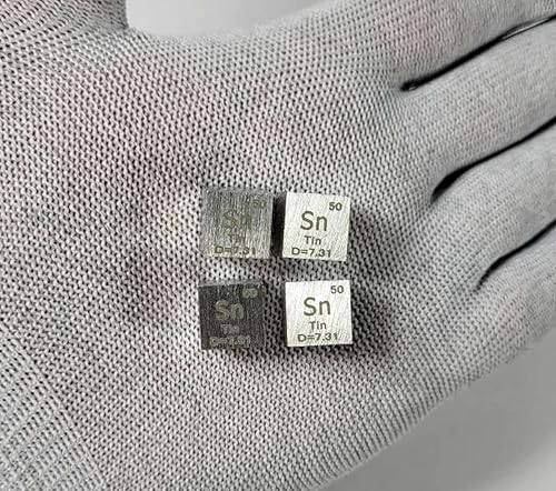 Miniatura 367 de Cubo de metal cobalto de 0.39 pulgadas (0.394 in) hasta un 99.9% puro elemento de tabla periódica de densidad grabada, colección de bloques