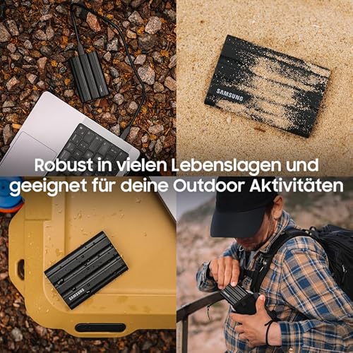 Externe SSD-Festplatte 2TB Samsung Portable SSD T7 Shield