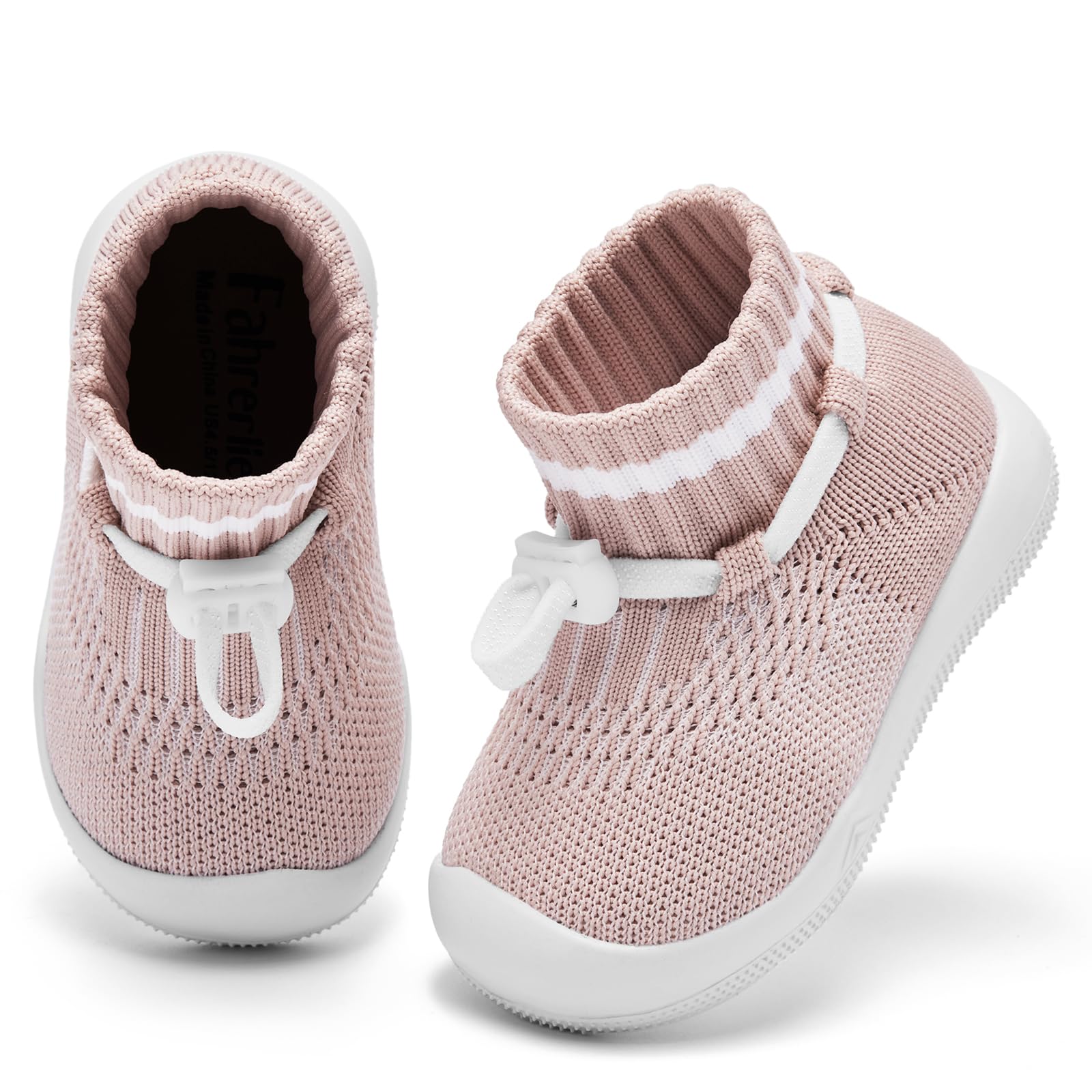 Baby Anti-Rutsch-Socken für Jungen Mädchen Weiche Schutzschuhe mit schützender Zehenkappe Leichte Atmungsaktive Wanderschuhe