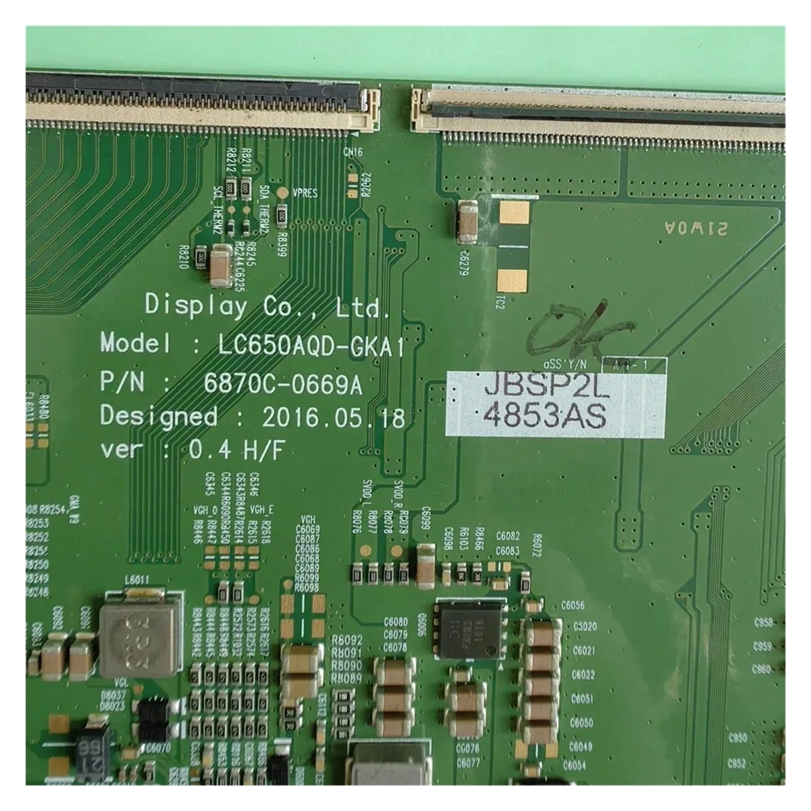 T-Con 6870C-0669A 6870C-0669B Logic Board 6871L-4853A LC650AQD-GKA1 ist for 65QLED873/12 55POS9002-12 55S8 55S9D 55Q5A 55X9863DB(65 inch)