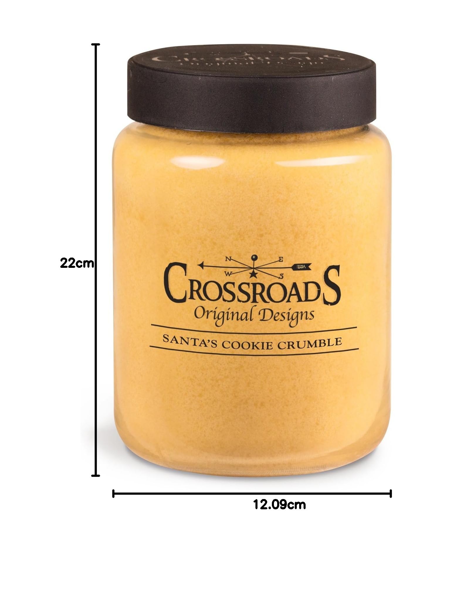 Crossroads Santa's Cookie Crumble pachnąca świeca 2-knotowa, 740 ml