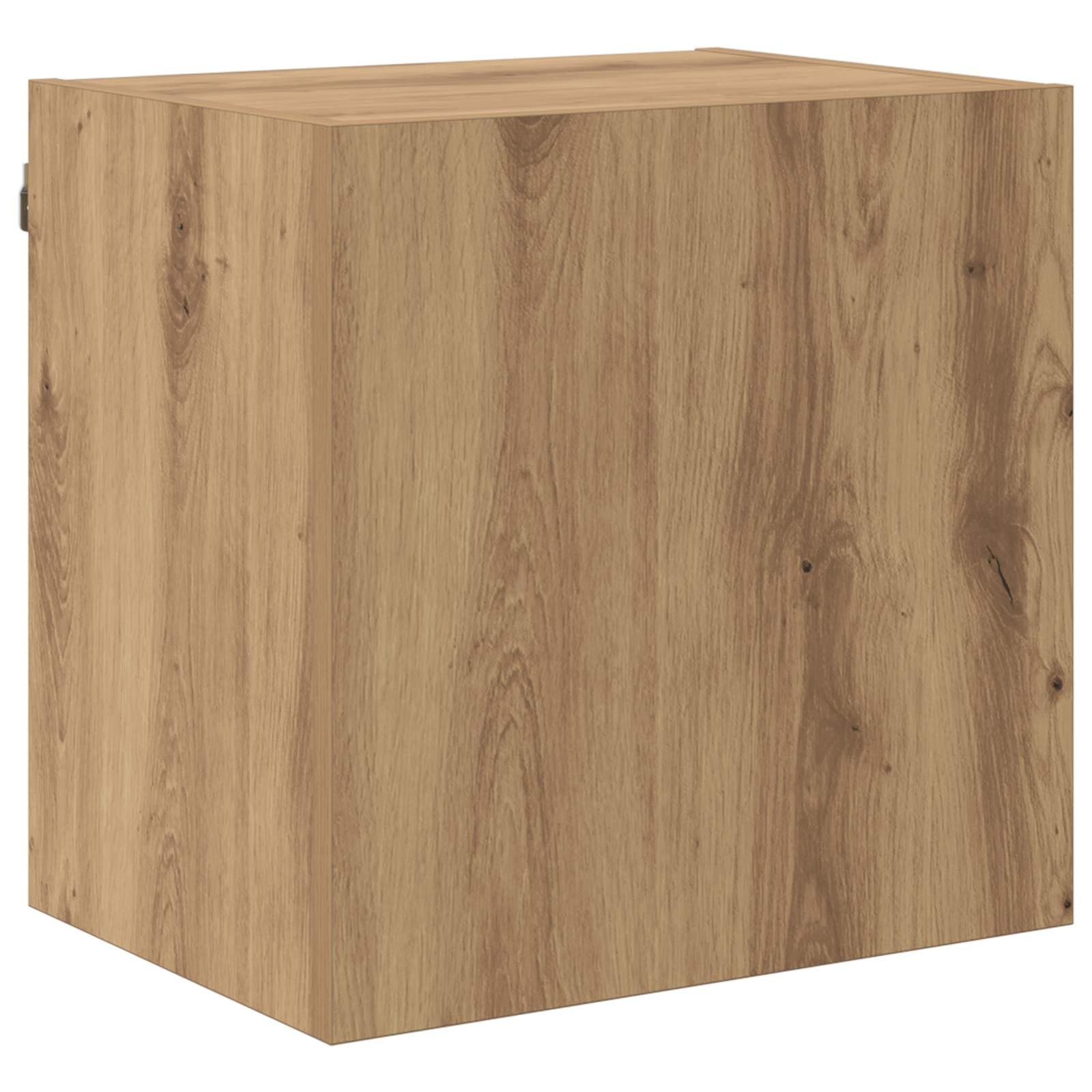 TV-Schrank Wandmontiert 4-teilig Artisan-Eiche Holzwerkstoff, Modernes Media Center für Wohnzimmer, Schlafzimmer, Elegantes Design mit Stauraum