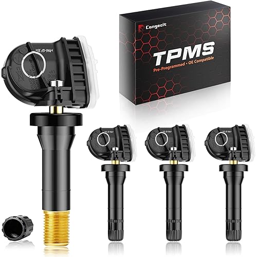 315Mhz TPMS,Pre-Programmed Tire Pressure Sensor Fit for Ford F150 F-150(2015-2020),Explorer(2015-2021),Escape(2020-2024),Expedition(2017-2024),Fusion(2016-2021)(4PCS)