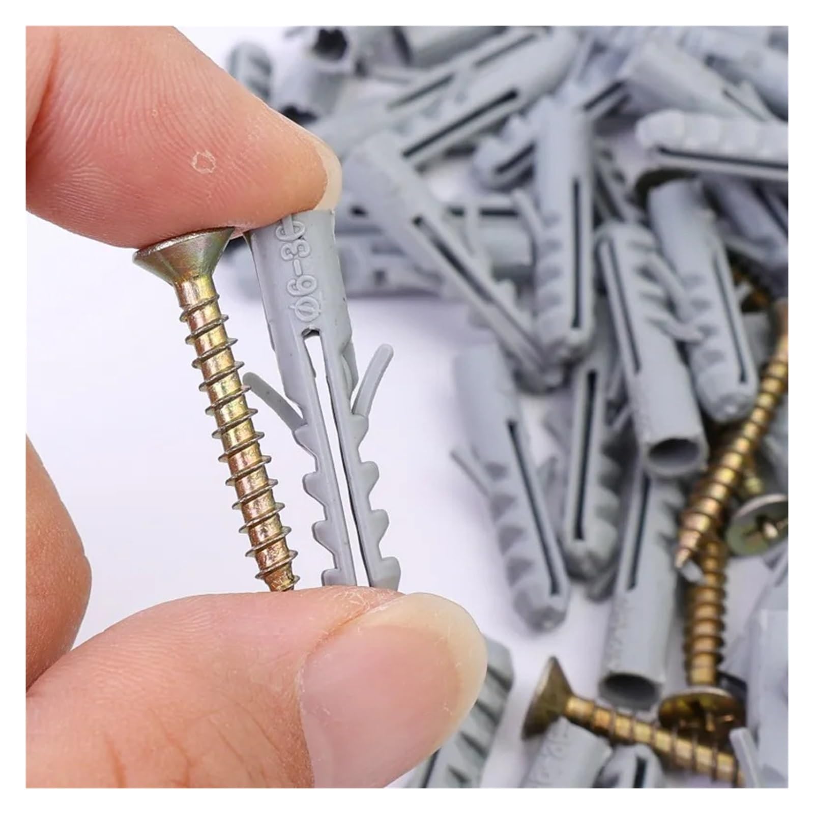 100/500PCS Metall-Expansionsrohr-selbstschneidende Schrauben-Sets(100PCS(1Pack))