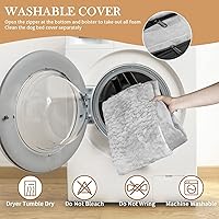 Vista 701 de Comfort Expression Cama ortopédica para perros extra grandes de 45 x 35 pulgadas, cama para mascotas XL de espuma tipo caja de huevos impermeable