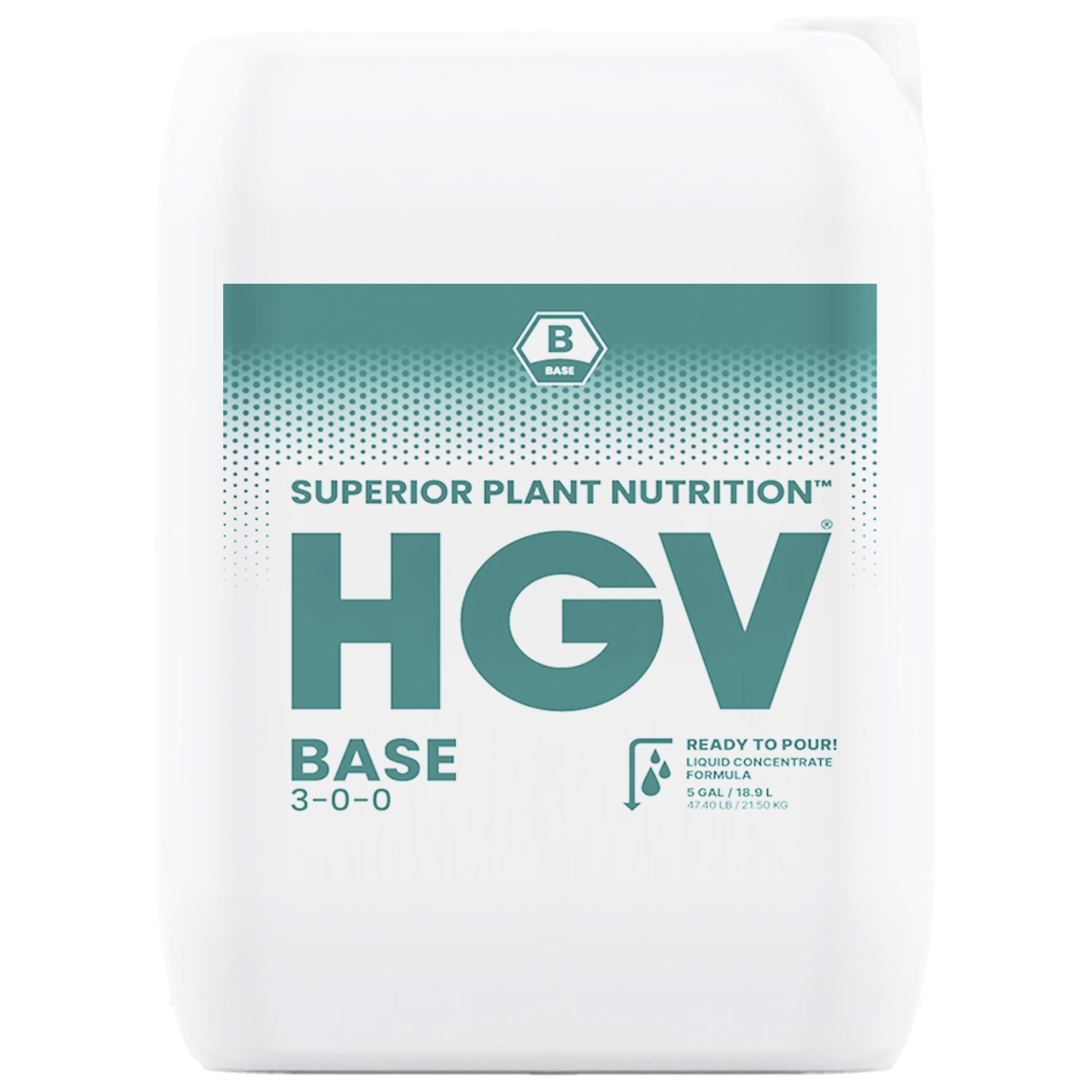 HGV Liquid Base – Professional Foundation Nutrient for All Growth Stages – Concentrated Liquid Fertilizer for Hydroponics & Soil – Universal Mineral Formula for
