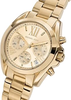 Michael Kors Mini Bradshaw Analog Gold Dial Women's Watch