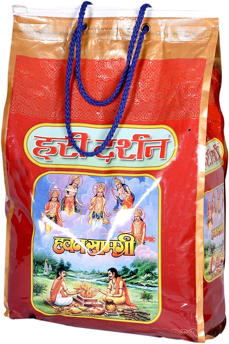 Hawan Samagri | 100% Pure & Natural Samagri with 51 Ayurvedic Herbs | Vedic Hawan Samagri for Yagya & Pooja | Herbal Samagri for Havan Rituals | Traditional Pooja Samagri – Pack of 5Kg