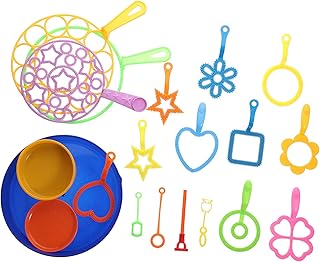 WHAMVOX 20pcs Bubble Tool Set Lawn Mower Toy Outdoor Tools Kids Gift Bubble Mower for Toddlers Age 2-4 Bubble Maker with Tray Bubble Party Favors Bubble Making Toys Giant Bubble Wand Bulk
