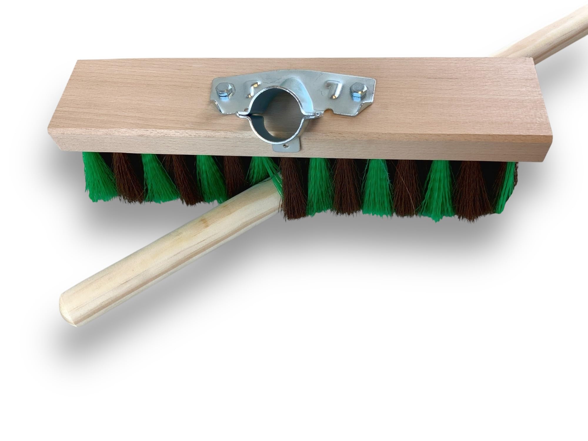 Kibros Balai cantonnier Jardinage 32 cm Fibre zébrée Manche Bois