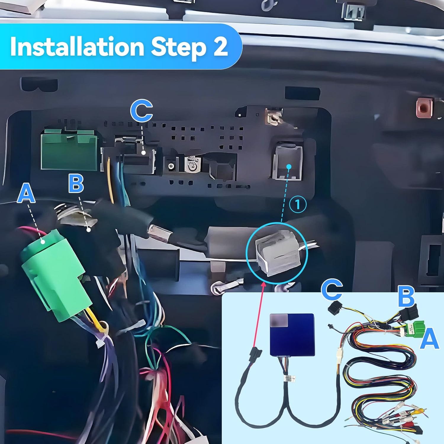 Audio System Adapter Optic Fiber Box for Chevy Silverado GMC Sierra 2014-2018 Supplemental Wires for Chevy Silverado Radio