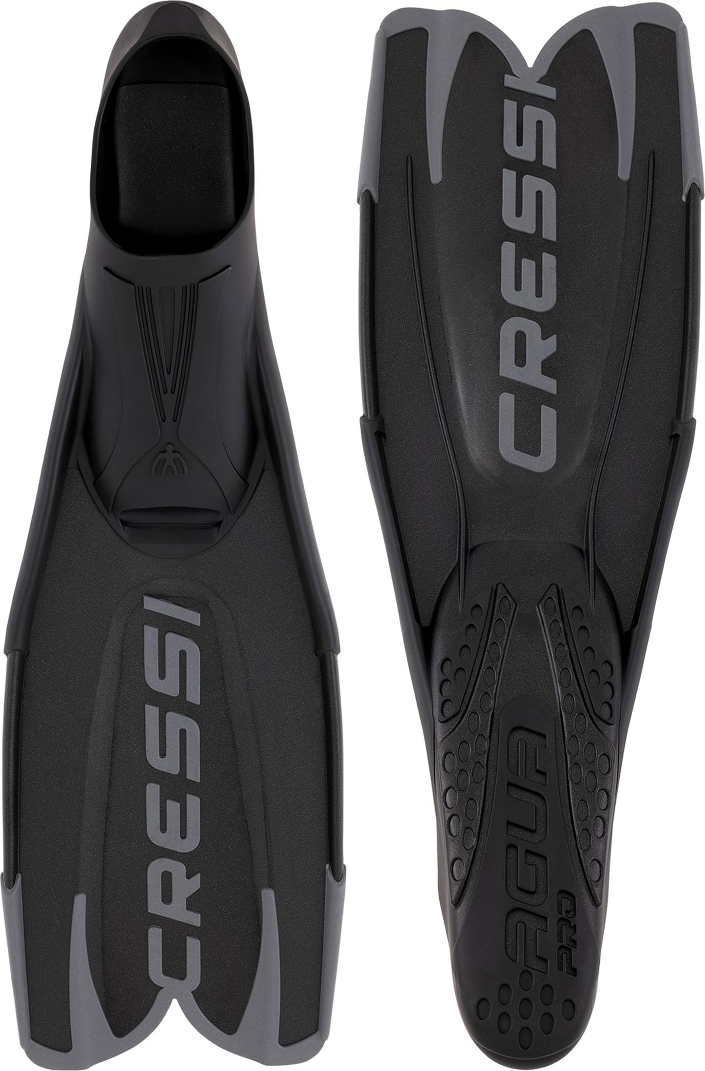 Cressi Agua PRO Fins - Pinna a Scarpetta Chiusa Ideale per Snorkeling Apnea Piscina Immersioni Grazie alla Sua Struttura Resistente e Affidabile Unisex Adulto