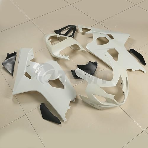 Miniatura 2 de TCMT Conjunto de carenado ABS blanco sin pintar para SUZUKI GSX-R GSXR 600 750 GSXR750 2004 2005